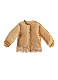 Baby Girl Sweet Lace-trimmed Thin Jacket