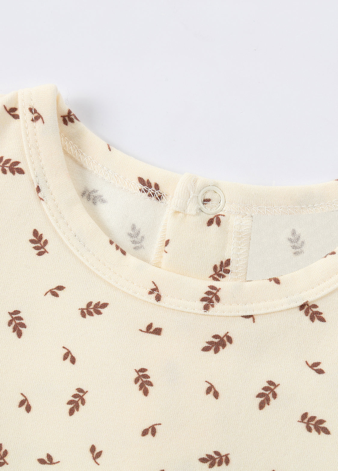 Baby All-Over Leaf Print Footed One-Piece