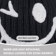Smiley Pom Knit Beanie