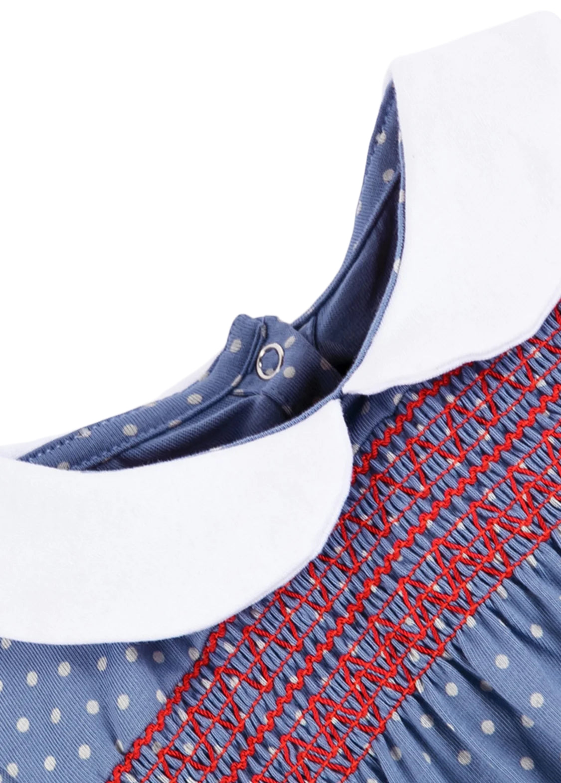 Girls Cute Cartoon Embroidered Dollar Collar Dress