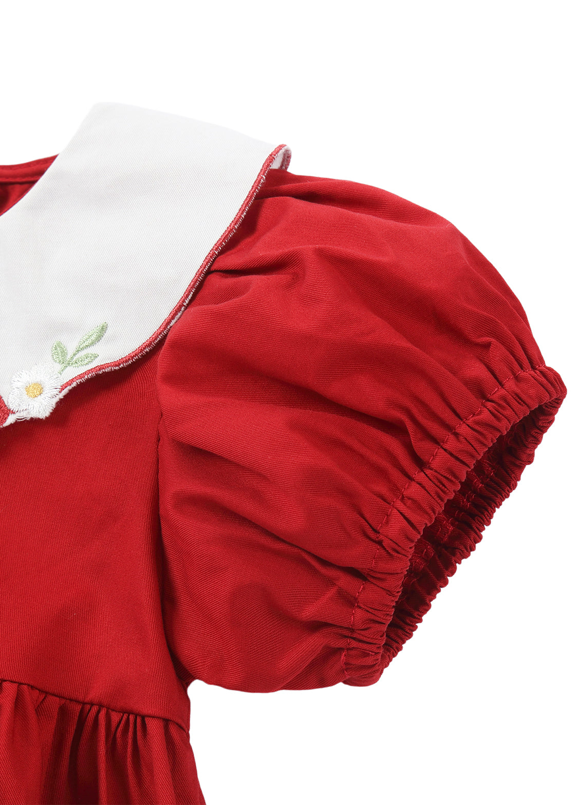 Girls Cotton Easter Bunny Embroidered Dress