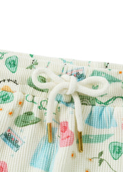 Kids Cotton Music Print Lounge Set