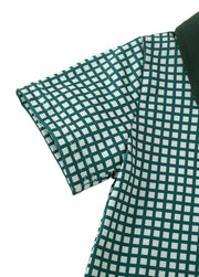 Boy St. Patrick's Day Plaid Print Short-sleeved Polo And Shorts Set