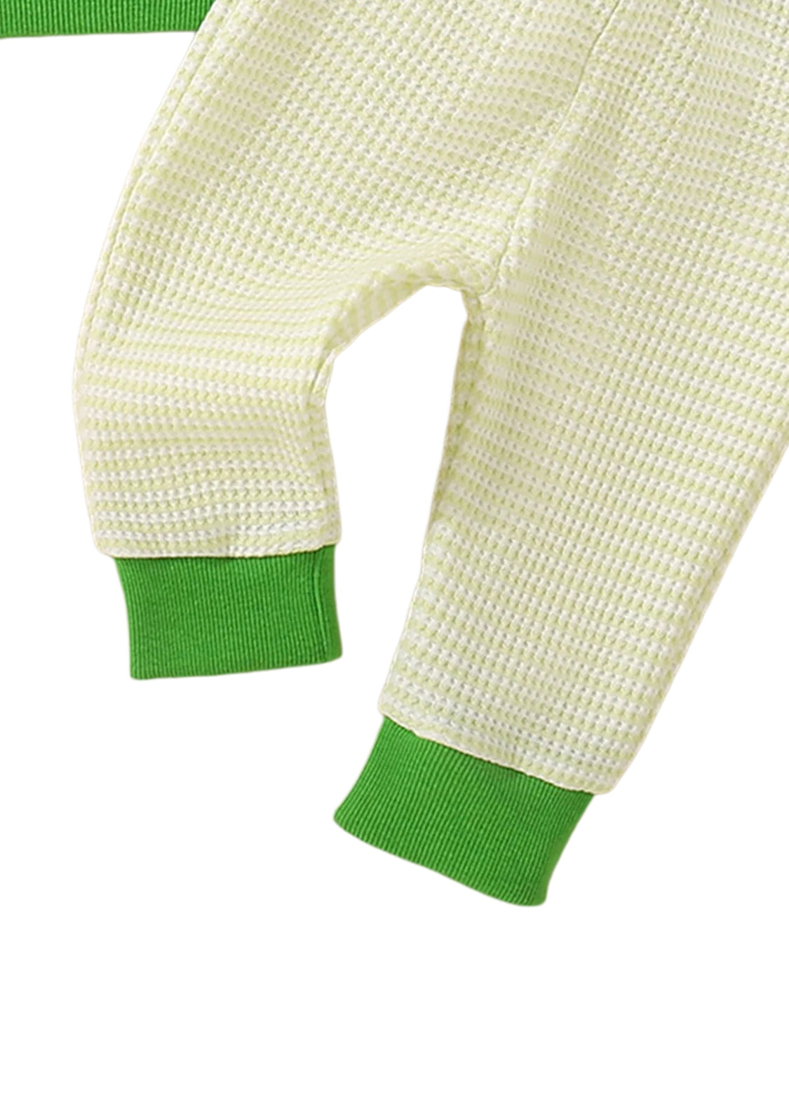 Baby Cute St. Patrick's Day Four-Leaf Clover Embroidered Sweatshirt Set