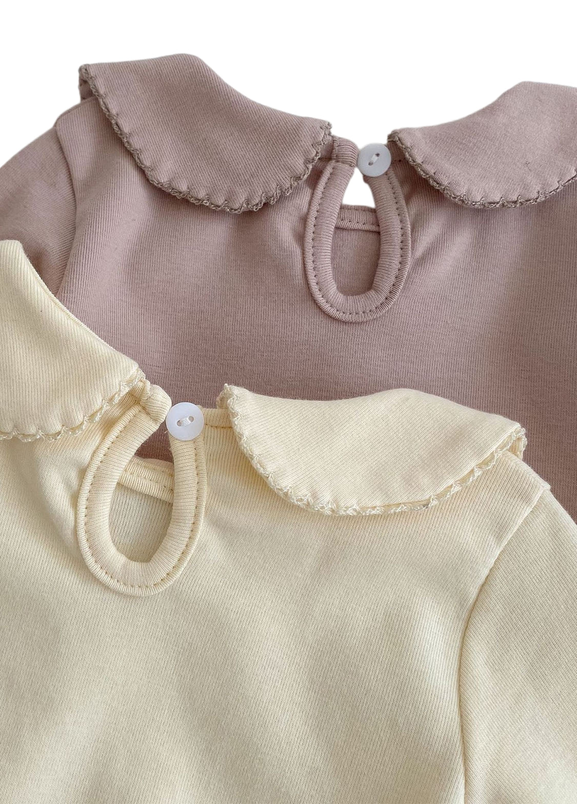Baby Girls Cute Cotton Dollar Collar Long-sleeved T-shirt
