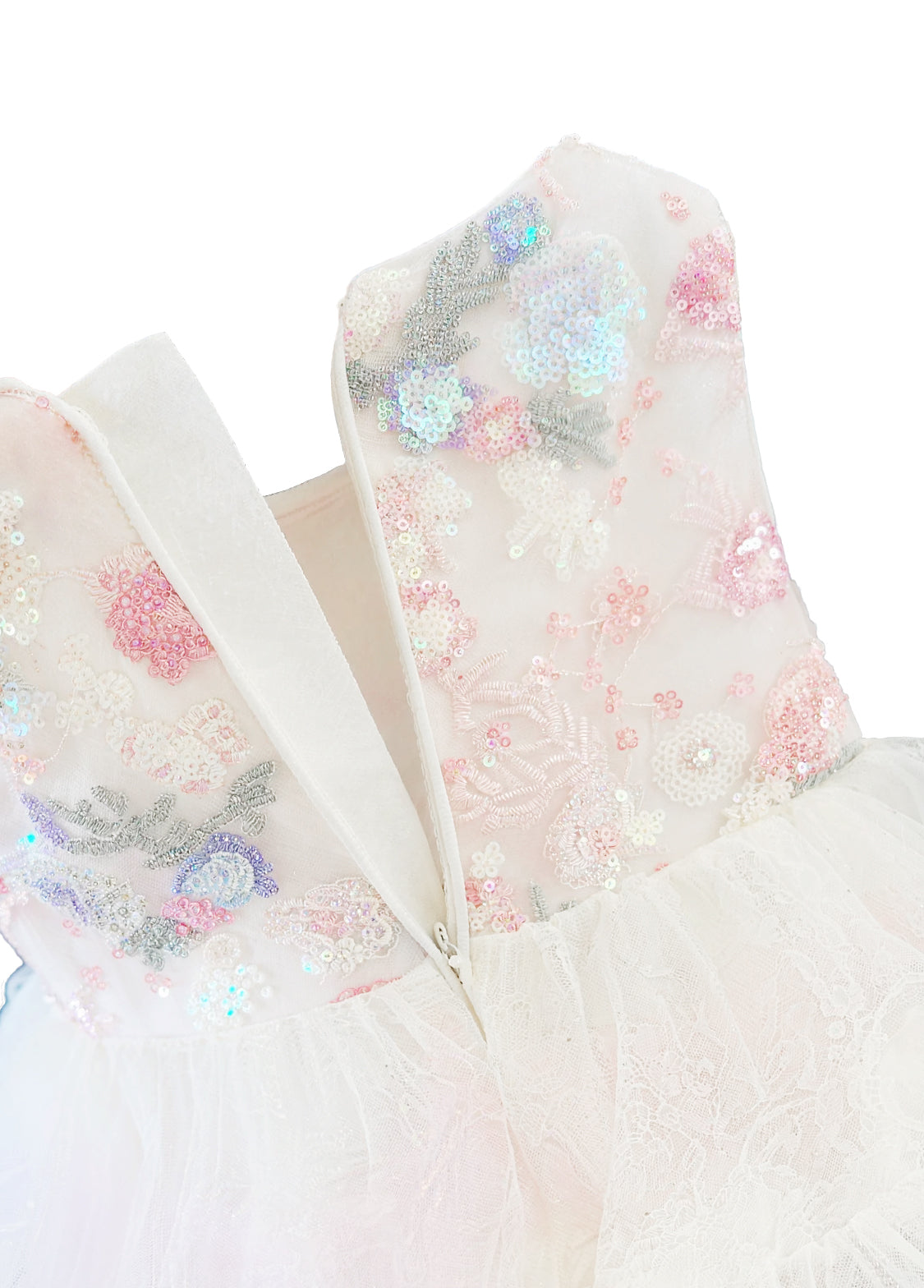 Kids Girl's Rainbow Mesh Lolita Princess Dress