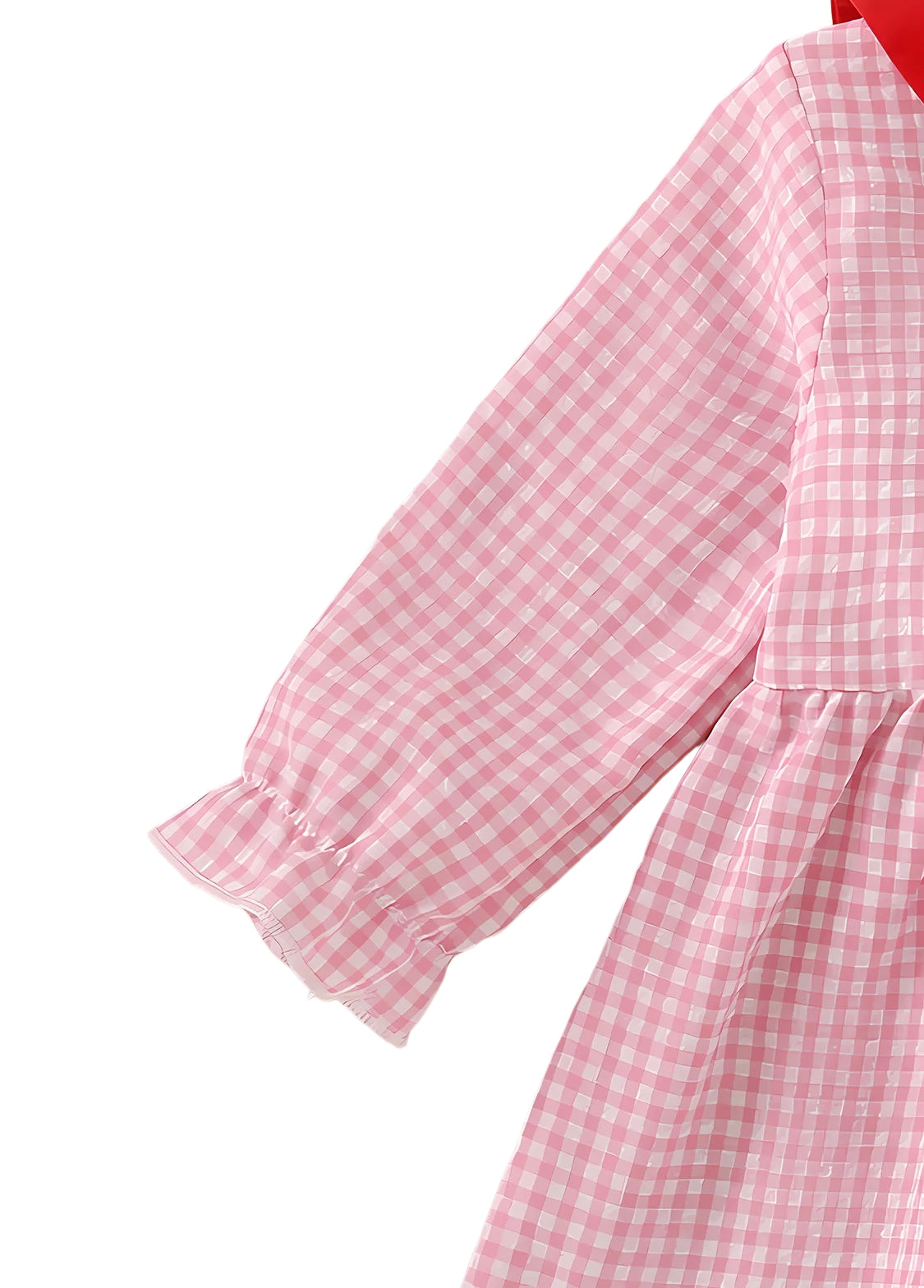 Girl Cute Letters Embroidered Dollar Collar  Dress
