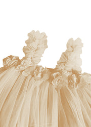 Girls' Sweet Mesh Princess Dress
