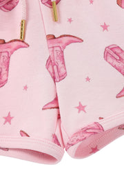 Girls Cotton Print Lounge Shorts Set