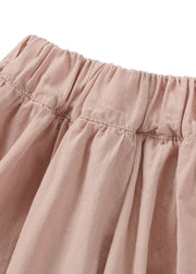 Girls Cotton Two-Piece Skirt Set