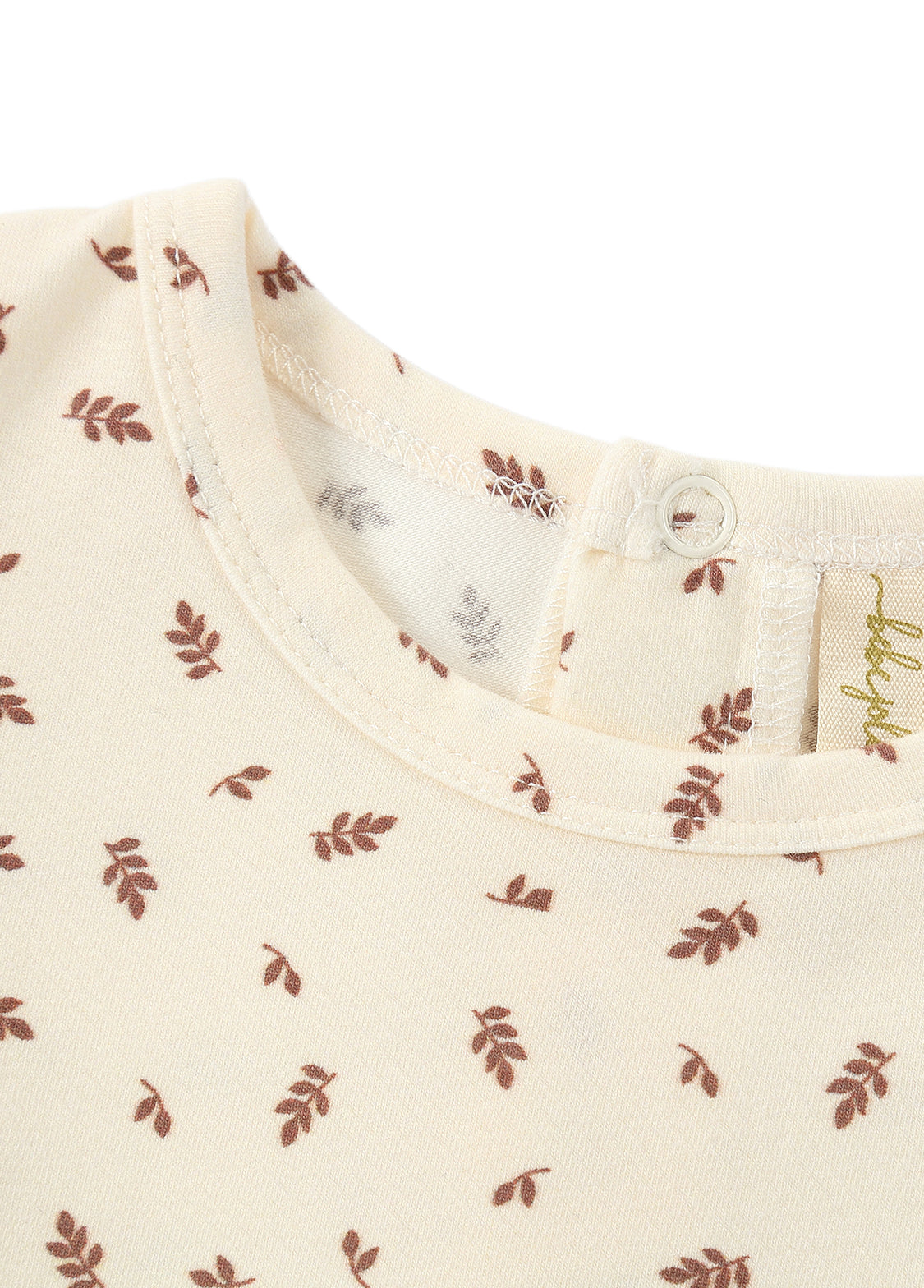 Baby All-Over Leaf Print Footed One-Piece