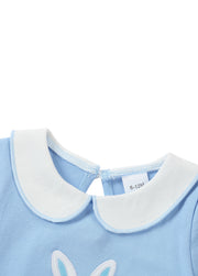 Baby Romper with Cute Rabbit Embroidery