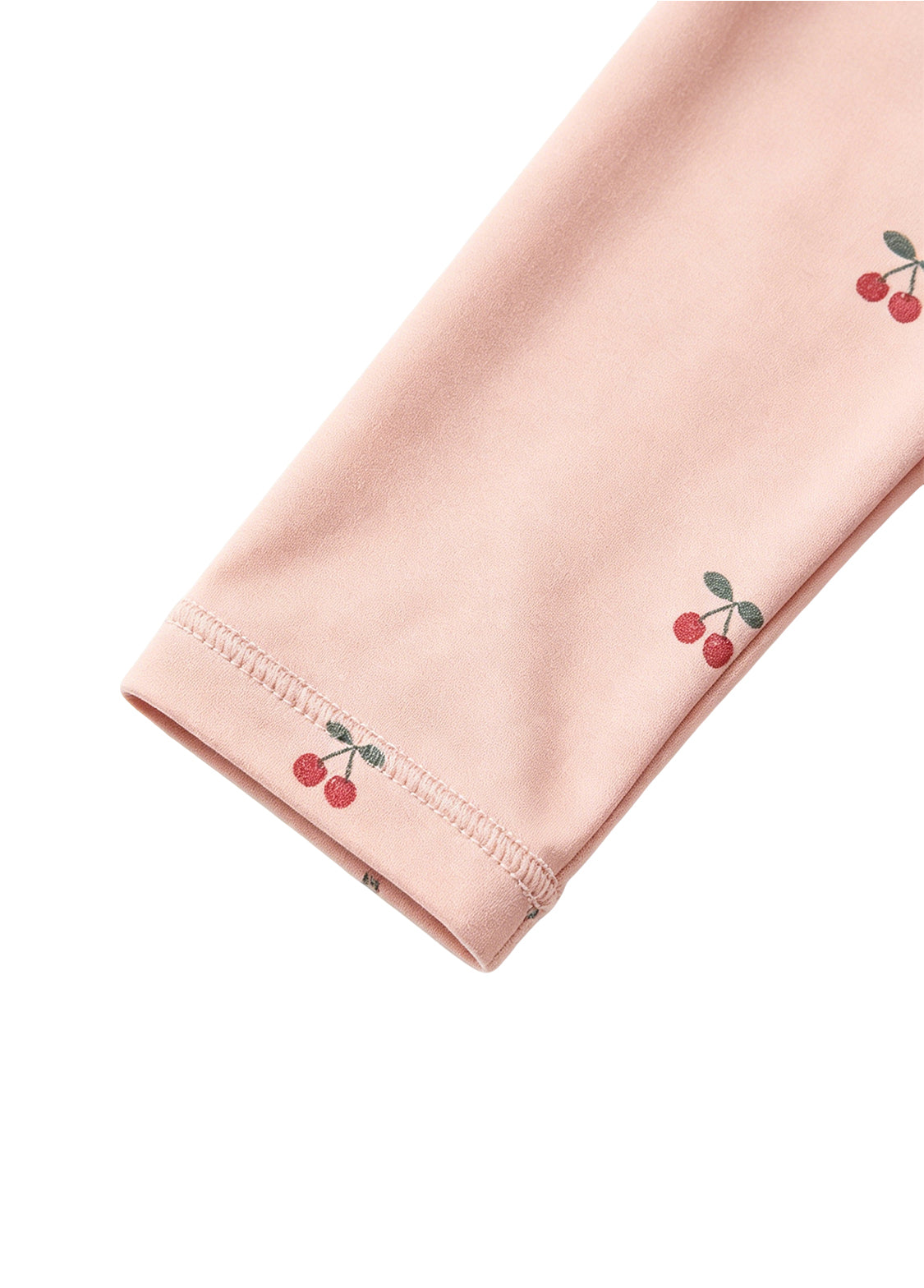 Girls' & Toddlers' Swimsuit: Cherry Print, One-Piece, Long-Sleeve, Sun-Protective, Quick-Drying Swimwear