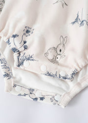 Baby Bamboo-Blend Ruffle Collar Romper