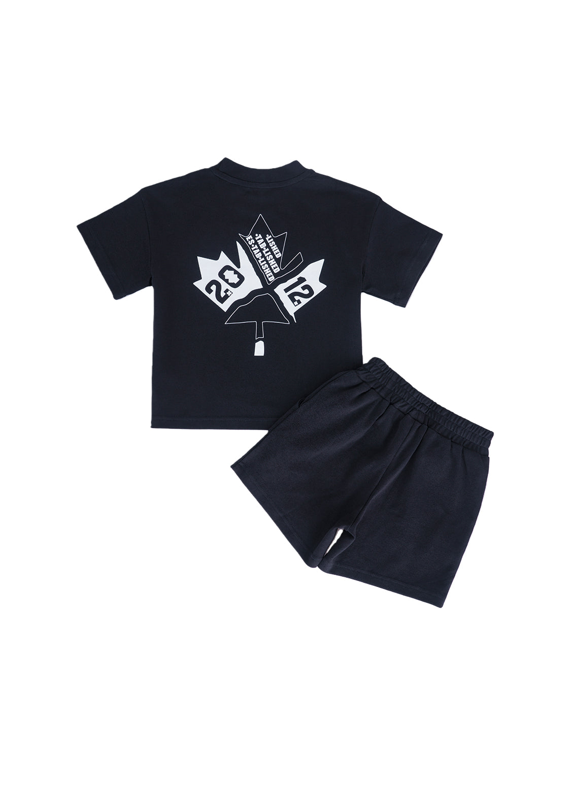 Boys Logo Cotton Stretch Two-Piece Set