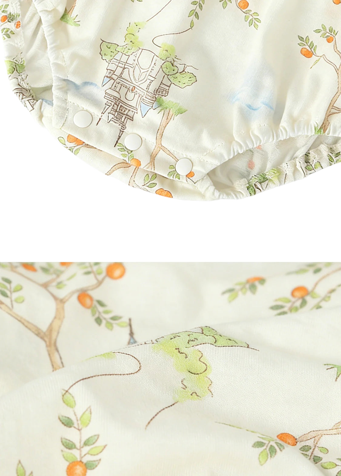 Baby Girl Bamboo Blend Flutter Romper