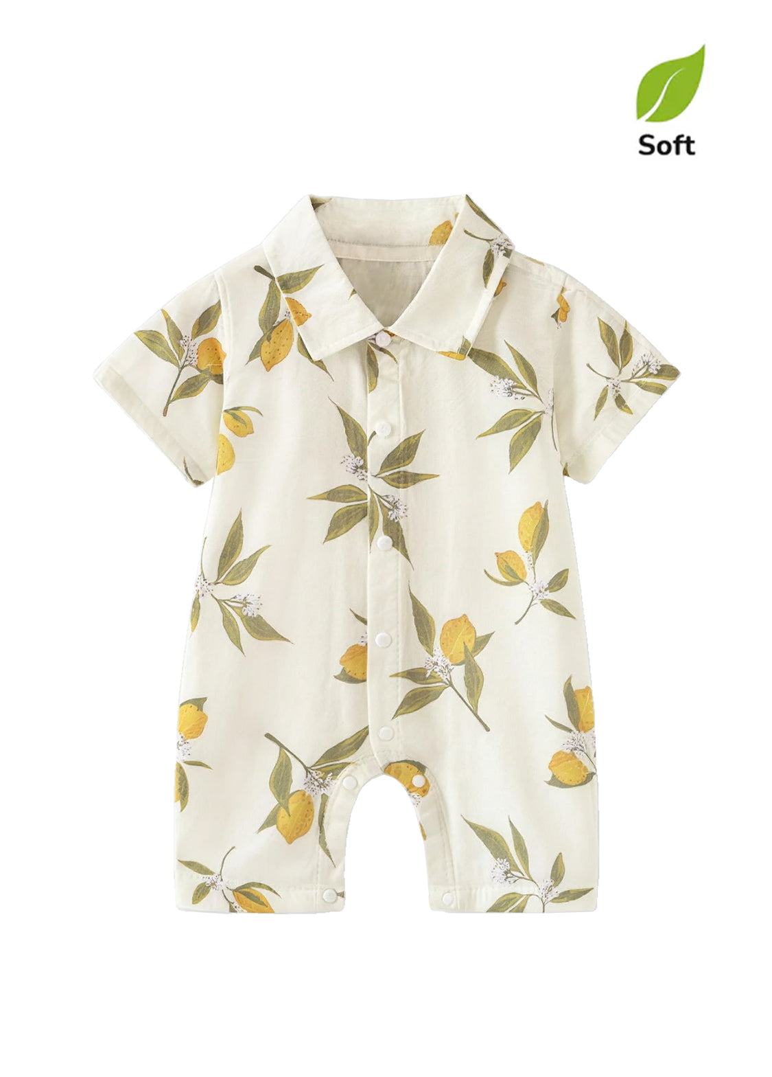 Baby Boy's Bamboo-Cotton Summer Romper — Lightweight, Breathable, and Printed