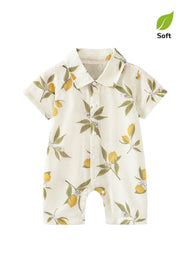 Baby Boy's Bamboo-Cotton Summer Romper — Lightweight, Breathable, and Printed