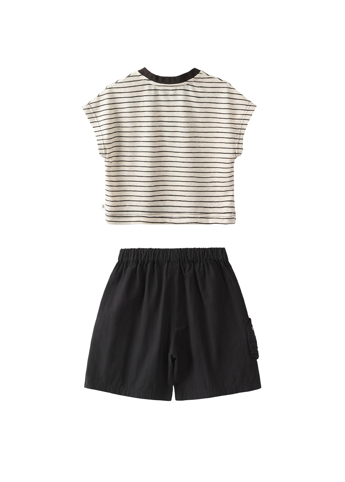 Boys Striped Cotton Two-Piece Set