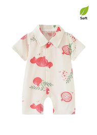 Baby Girl's Bamboo-Cotton Summer Two-Piece Set — Lightweight, Breathable, and Printed