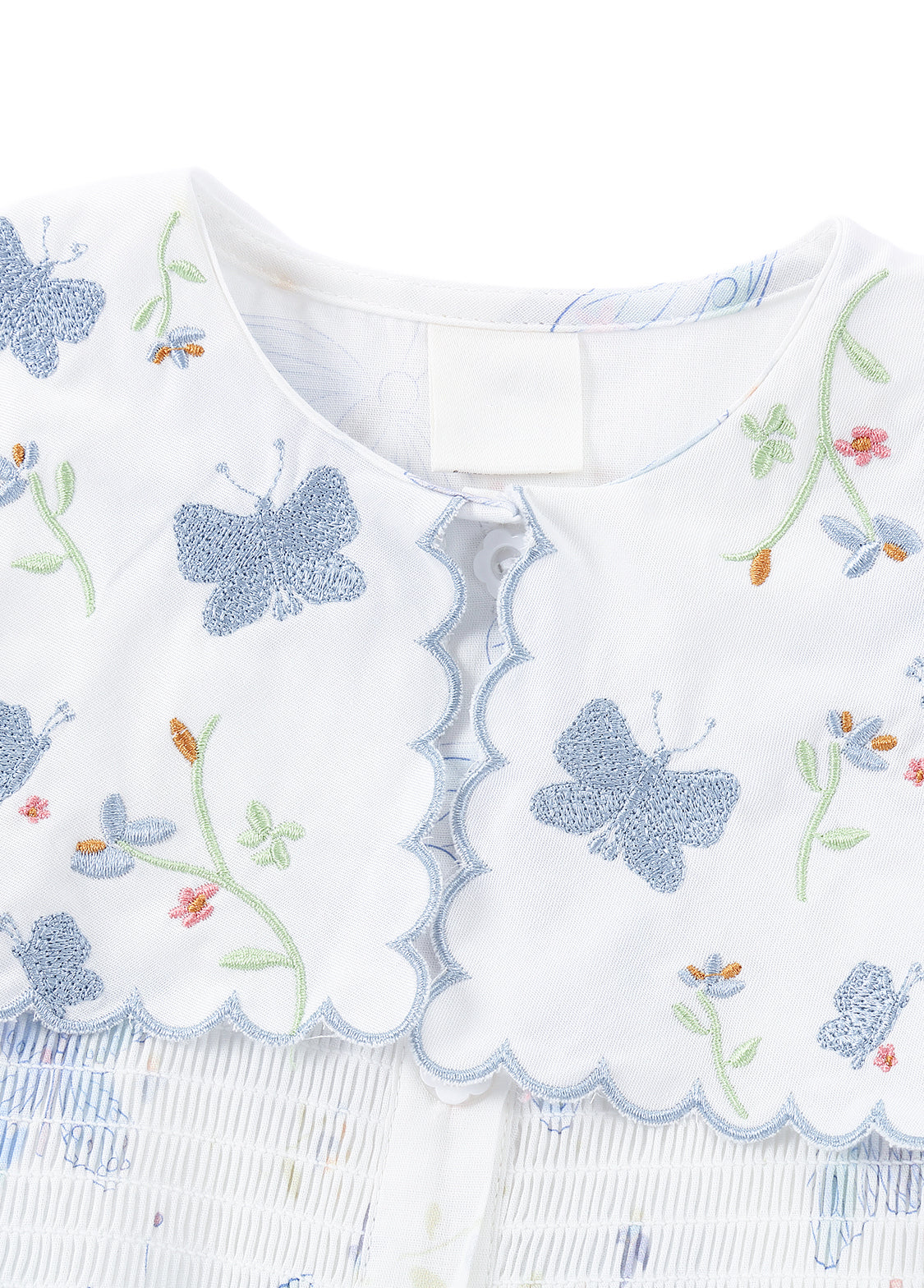 Girls Butterfly Print Cotton Dress