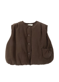 Girls Padded Button Down Vest