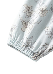 Baby Boy's Long-Sleeve Bamboo Fiber Set with Garden Pony Print