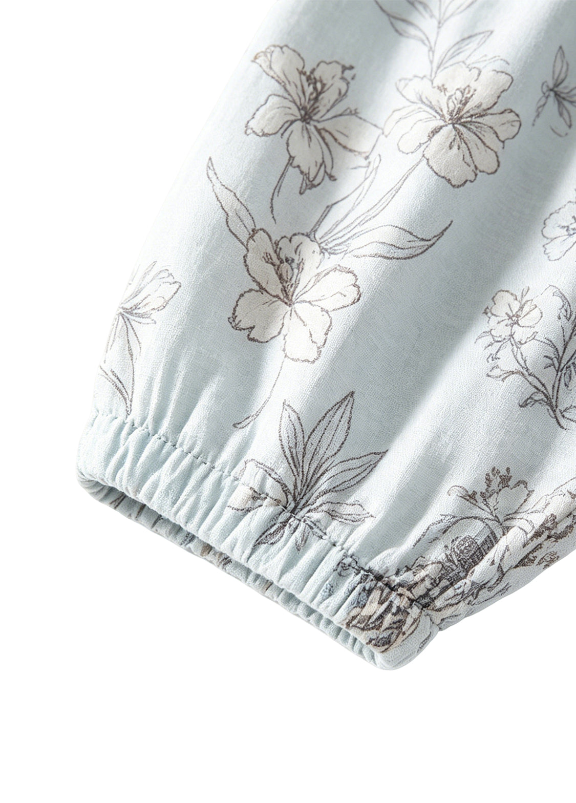 Baby Boy's Long-Sleeve Bamboo Fiber Set with Garden Pony Print