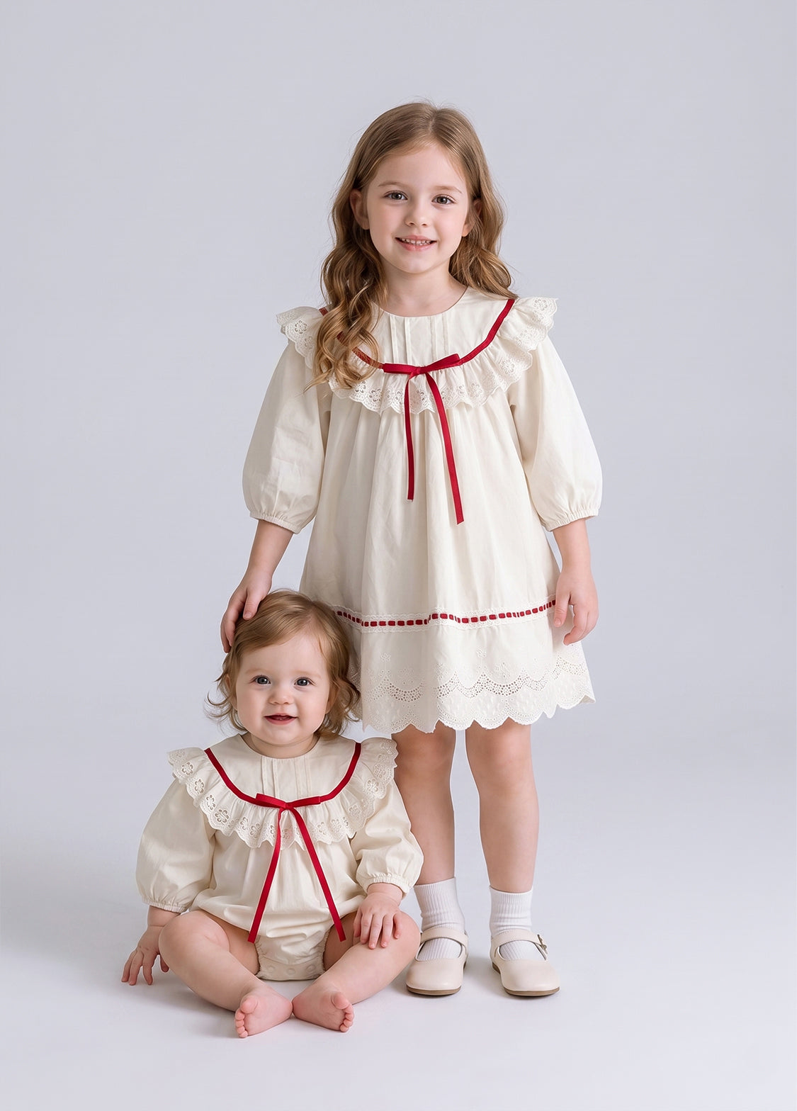 Baby Girls Sweet Lace Ruffle Romper