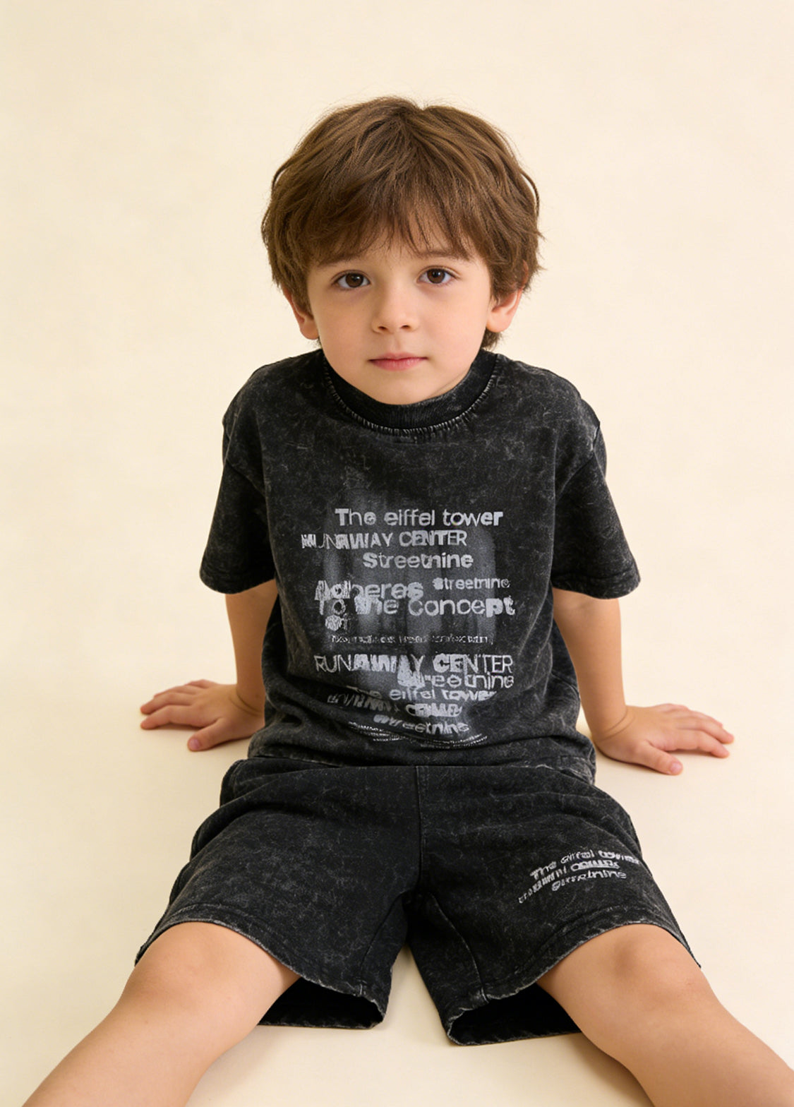 Boys Cotton Street Style Two-Piece Set