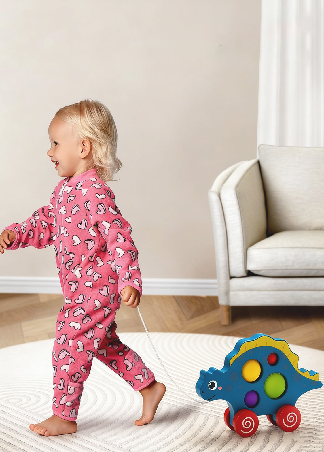 Toddler Pull Toy Sensory Push Pop