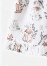 Baby Girl Woodland Bamboo-Cotton Gauze 2-Piece Set
