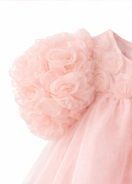 Girls Floral Tulle Party Dress