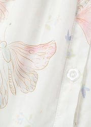 Girls Butterfly Print Cotton Dress