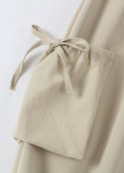 Girls Ruffle Waist Wide-Leg Pants