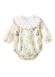 Baby Bamboo-Blend Ruffle Collar Romper