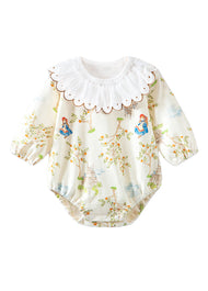 Baby Bamboo-Blend Ruffle Collar Romper