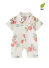 Baby Girl's Bamboo-Cotton Summer Two-Piece Set — Lightweight, Breathable, and Printed