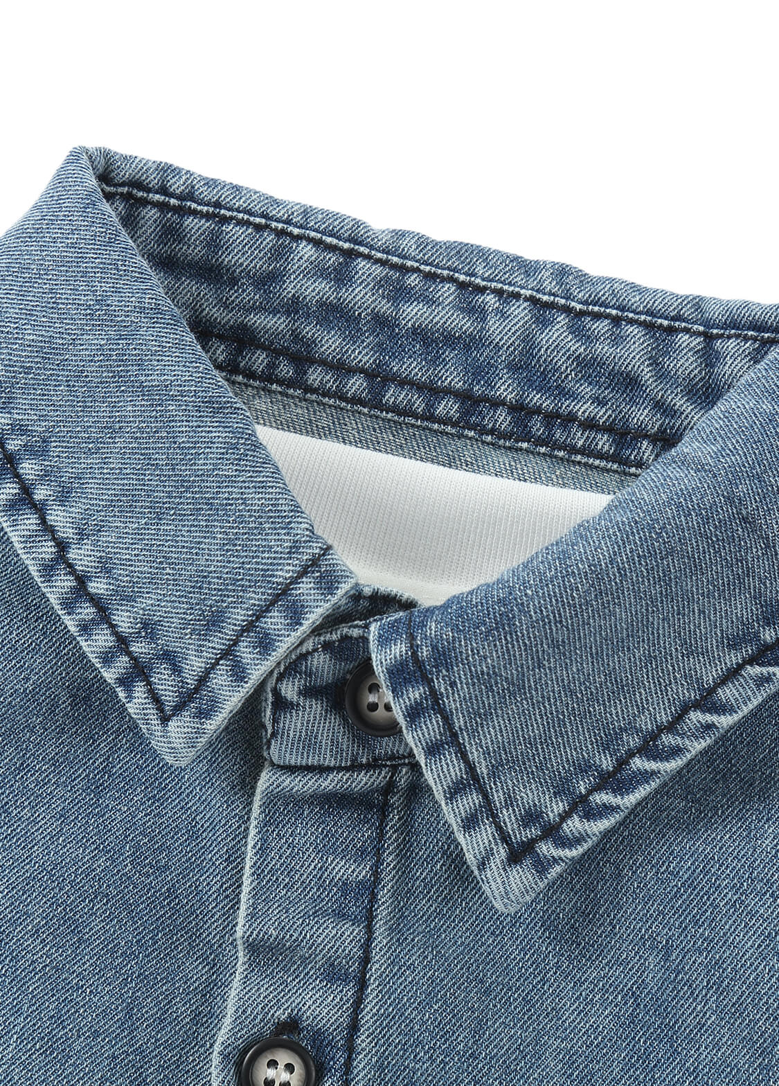 Boys Denim & Cotton Three-Piece Set