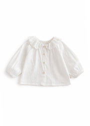 Girls Cotton Denim Pinafore Dress Set