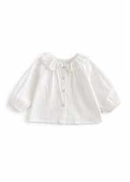 Girls Cotton Denim Pinafore Dress Set