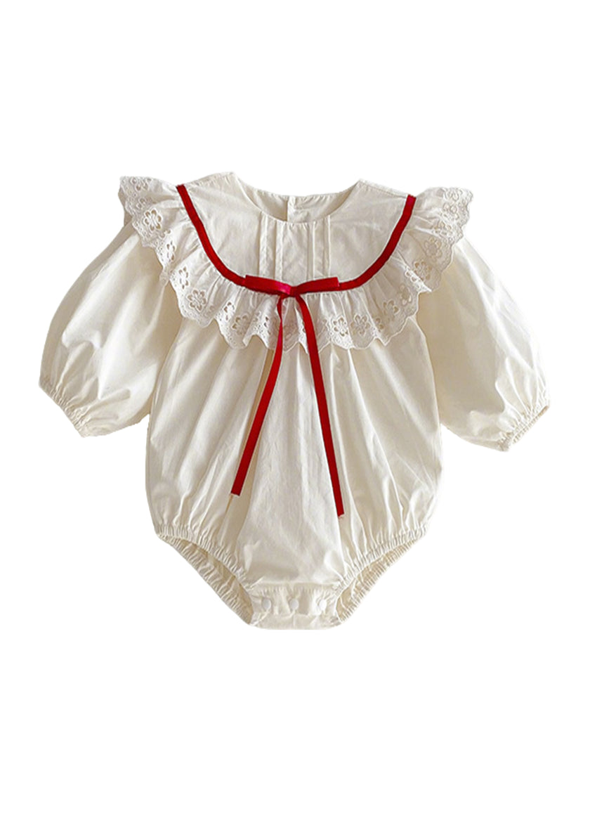 Baby Girls Sweet Lace Ruffle Romper