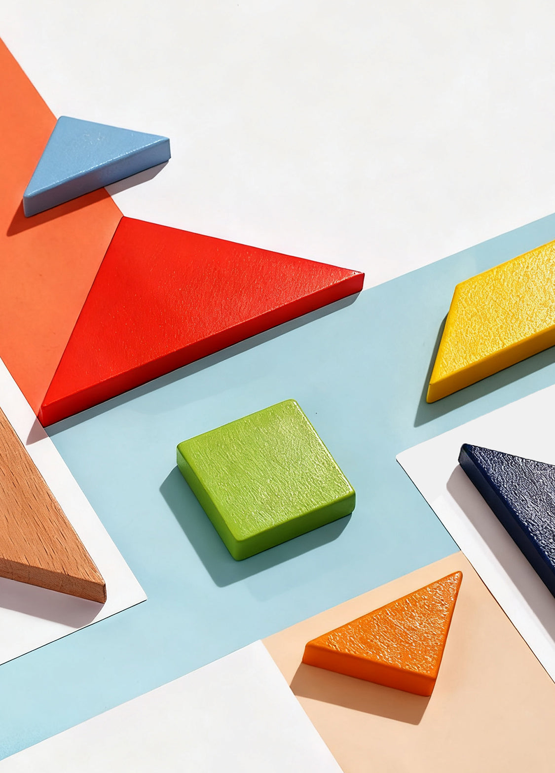 Kids Wooden Tangram Puzzle Shape Toy