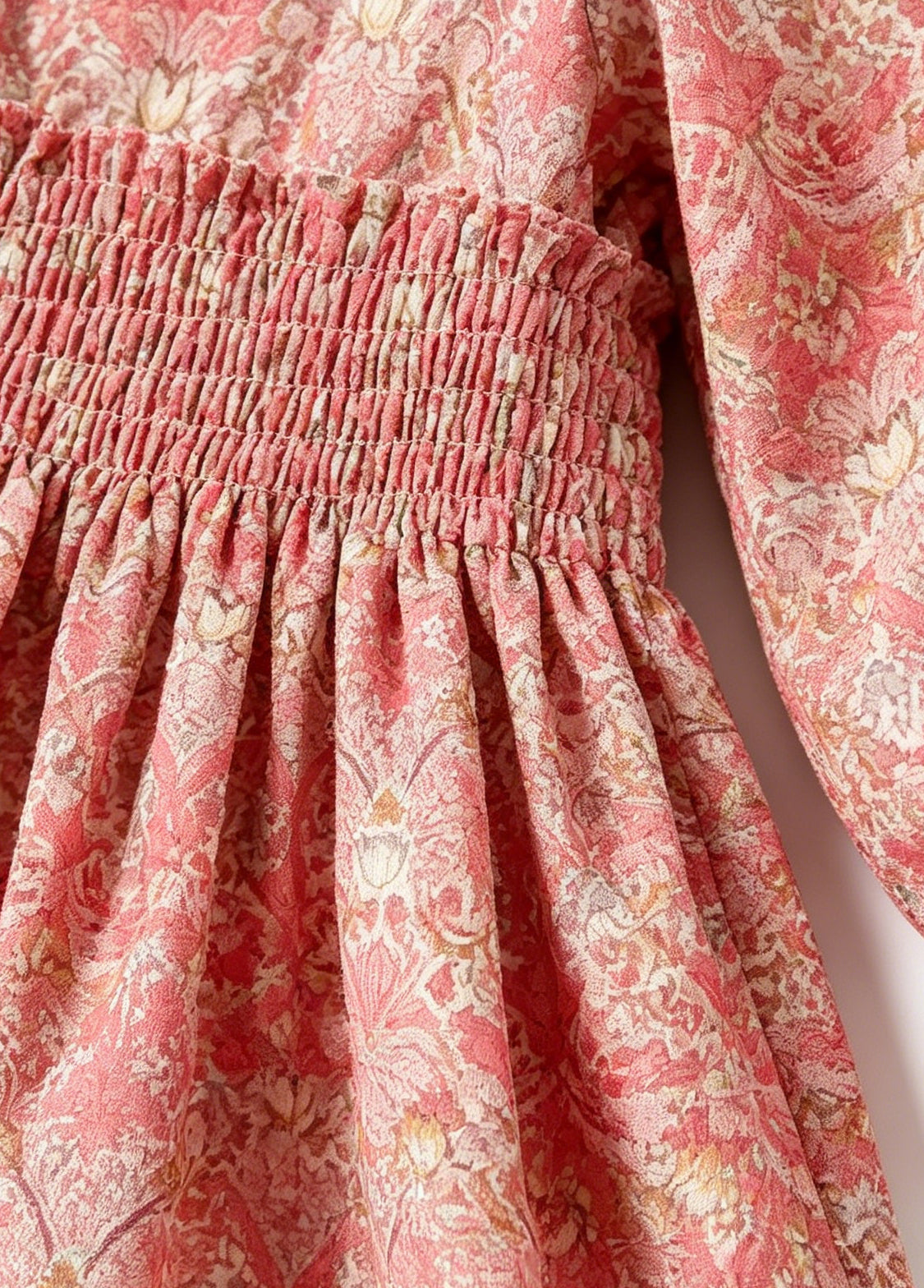 Girls Sweet Floral Dollar Collar Dress