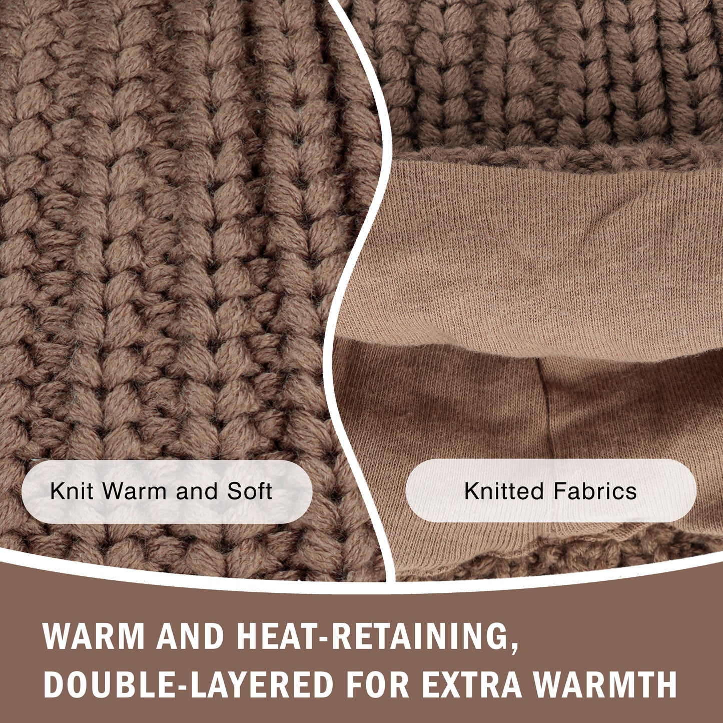 Toddler Deer Ears Cute Hat-Bule/Brown