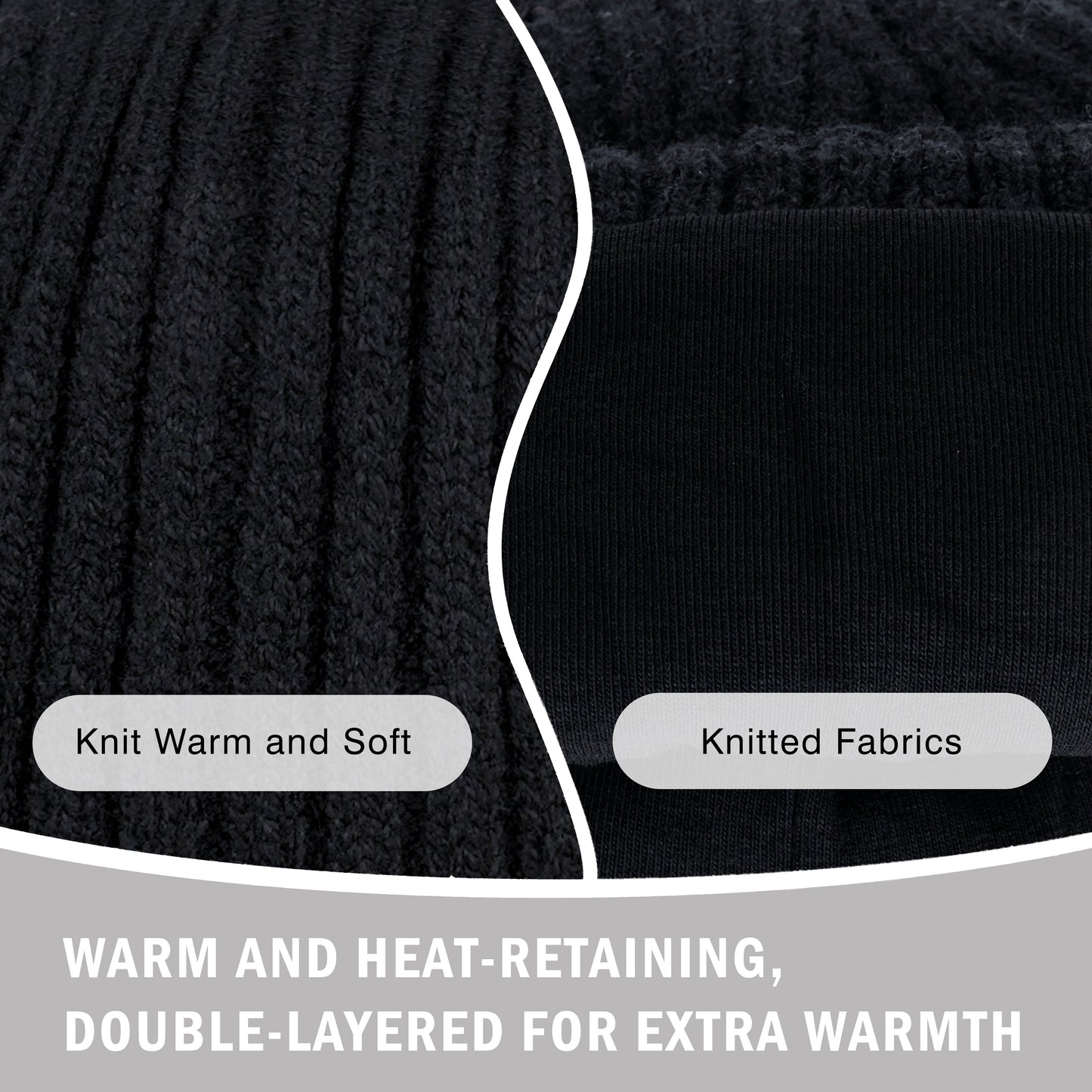 Children Toddler Warm Comfy Knit Beanies