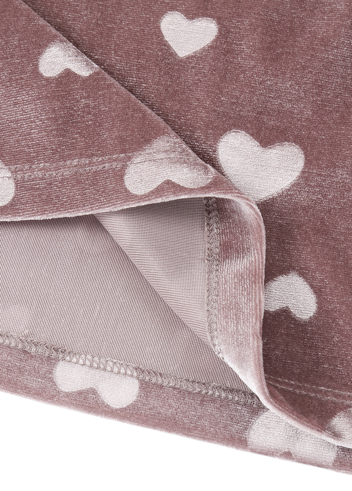 Girls Cotton Heart Print Short Sleeve Top