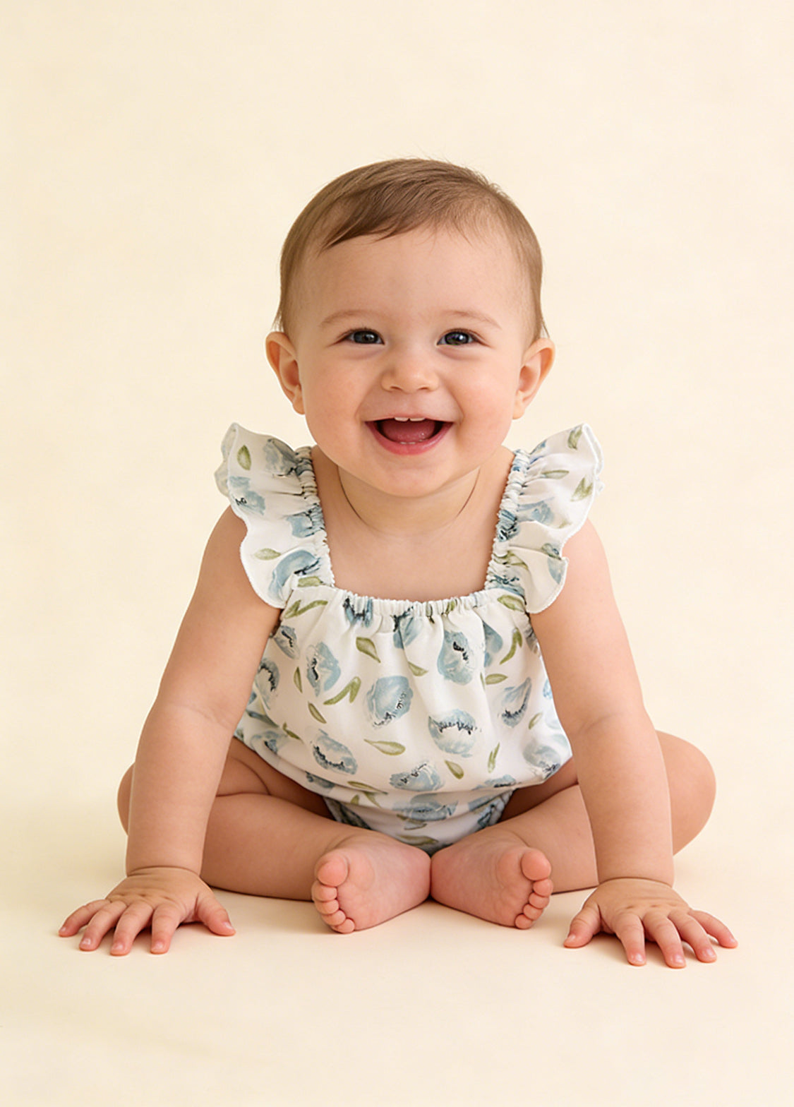 Baby Sleeveless Romper — Cute Printed Vest-Style Jumpsuit