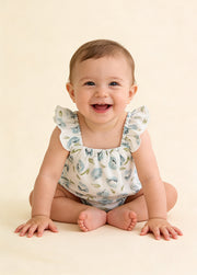 Baby Sleeveless Romper — Cute Printed Vest-Style Jumpsuit