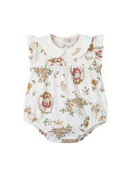 Baby Girl Bamboo Blend Flutter Romper